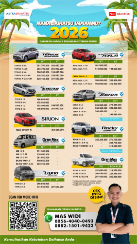 Pricelist Harga Daihatsu Kudus